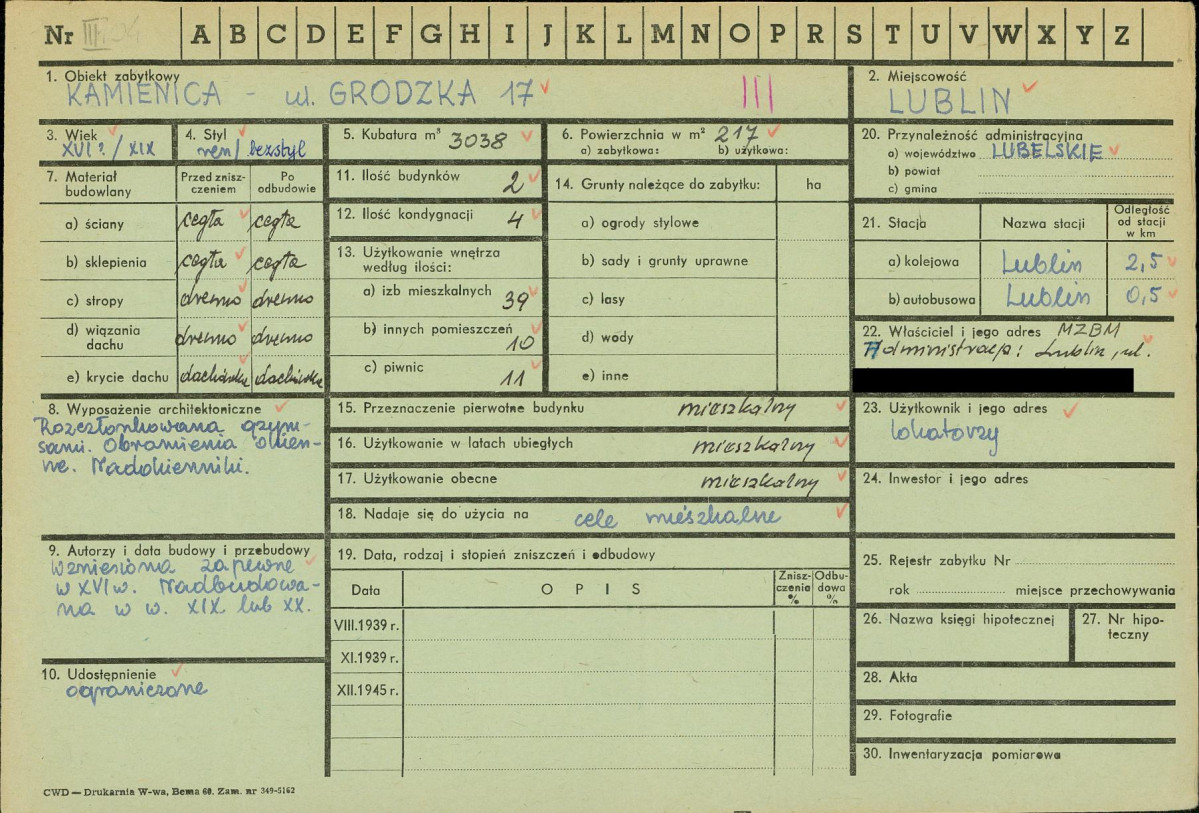 KZ - Karta zielona, skan nr 1
