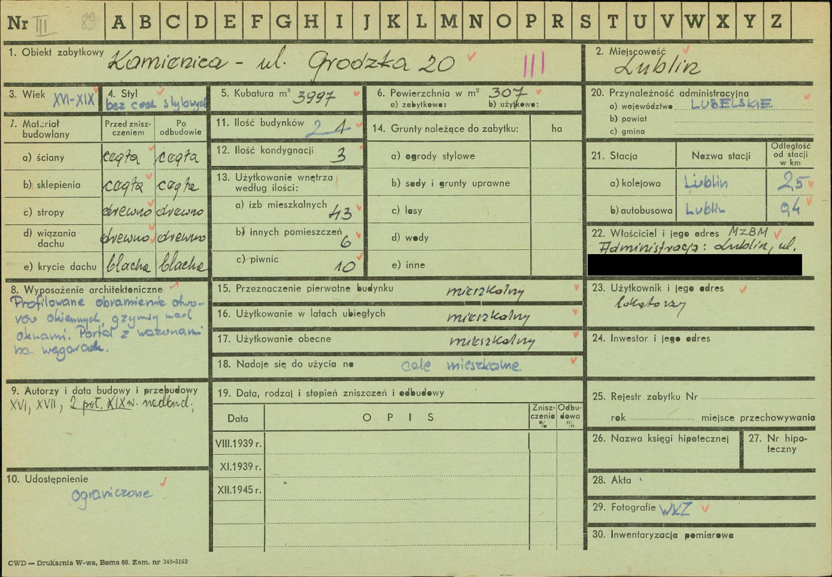 KZ - Karta zielona, skan nr 1
