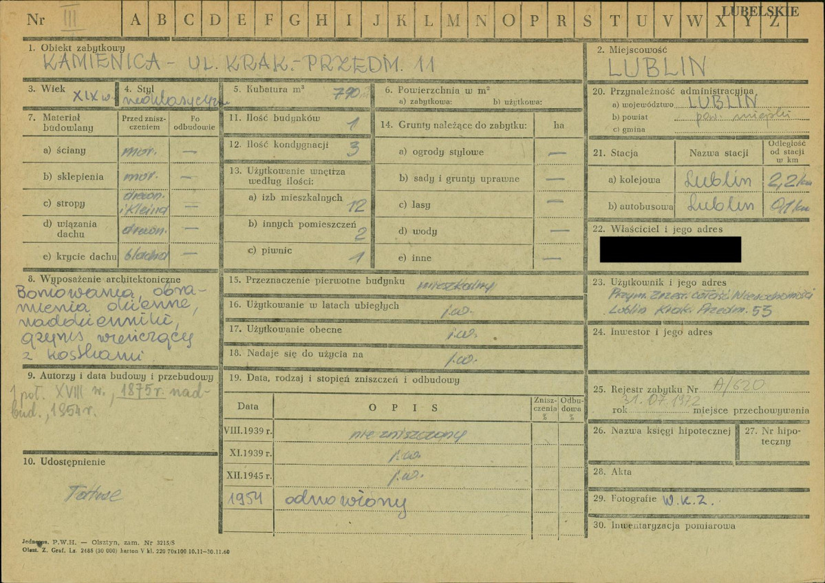 KZ - Karta zielona, skan nr 1