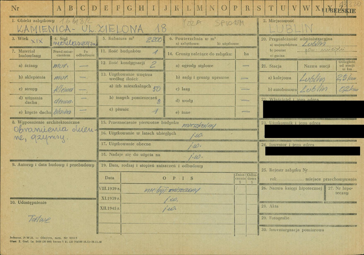 KZ - Karta zielona, skan nr 1