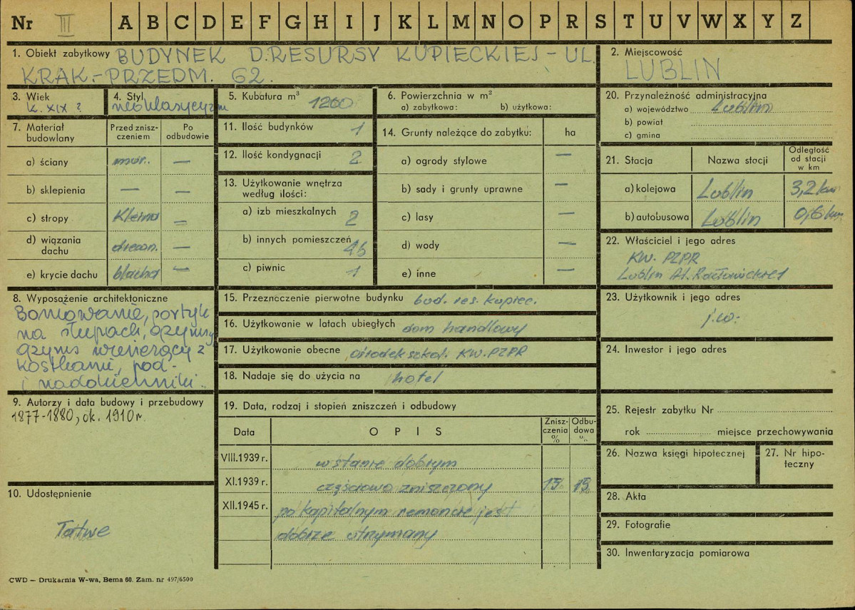 Karta zielona, skan nr 1