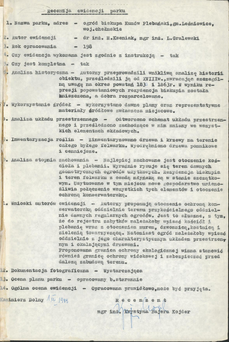 EP - Ewidencja parkowa, skan nr 4