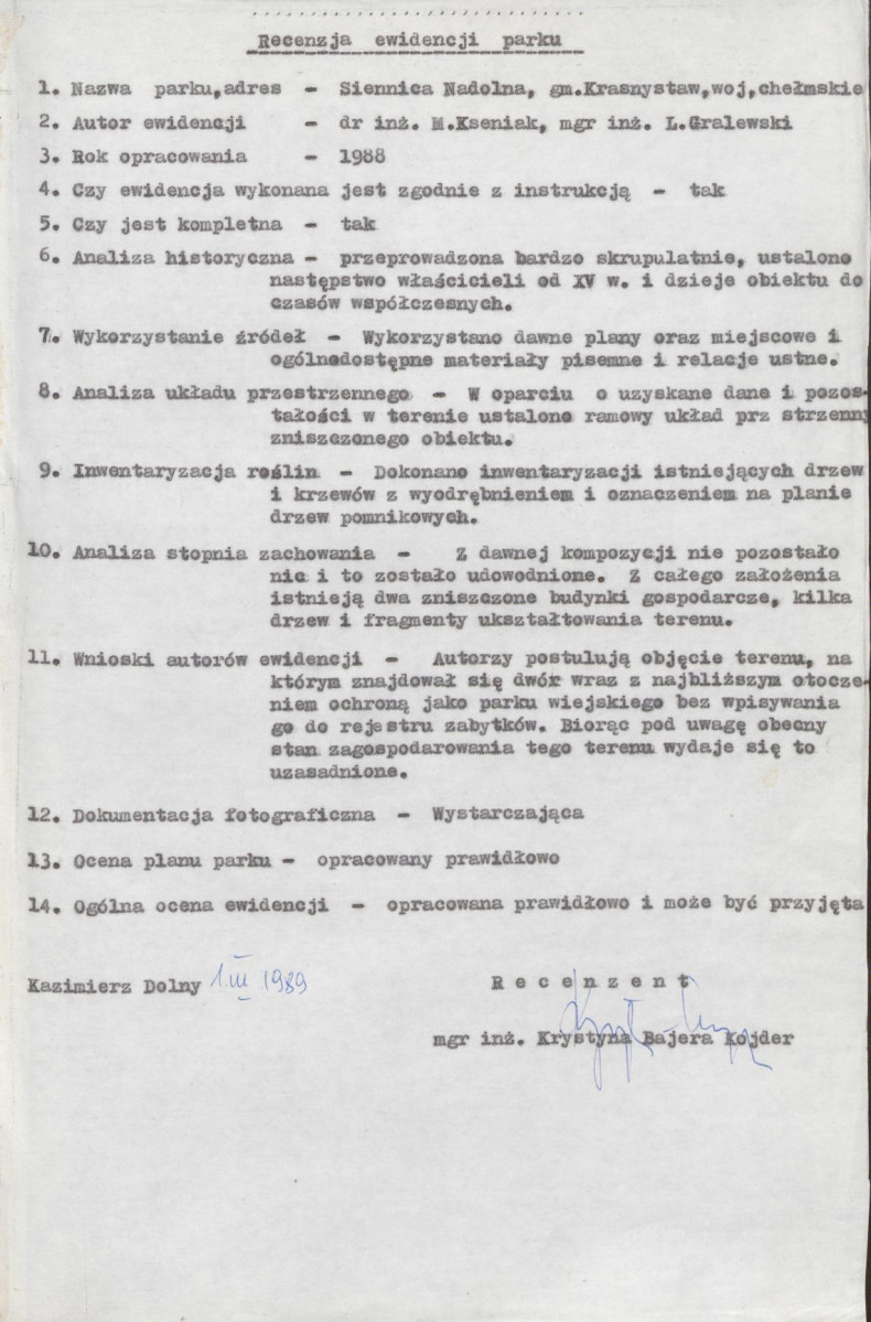 EP - Ewidencja parkowa, skan nr 4
