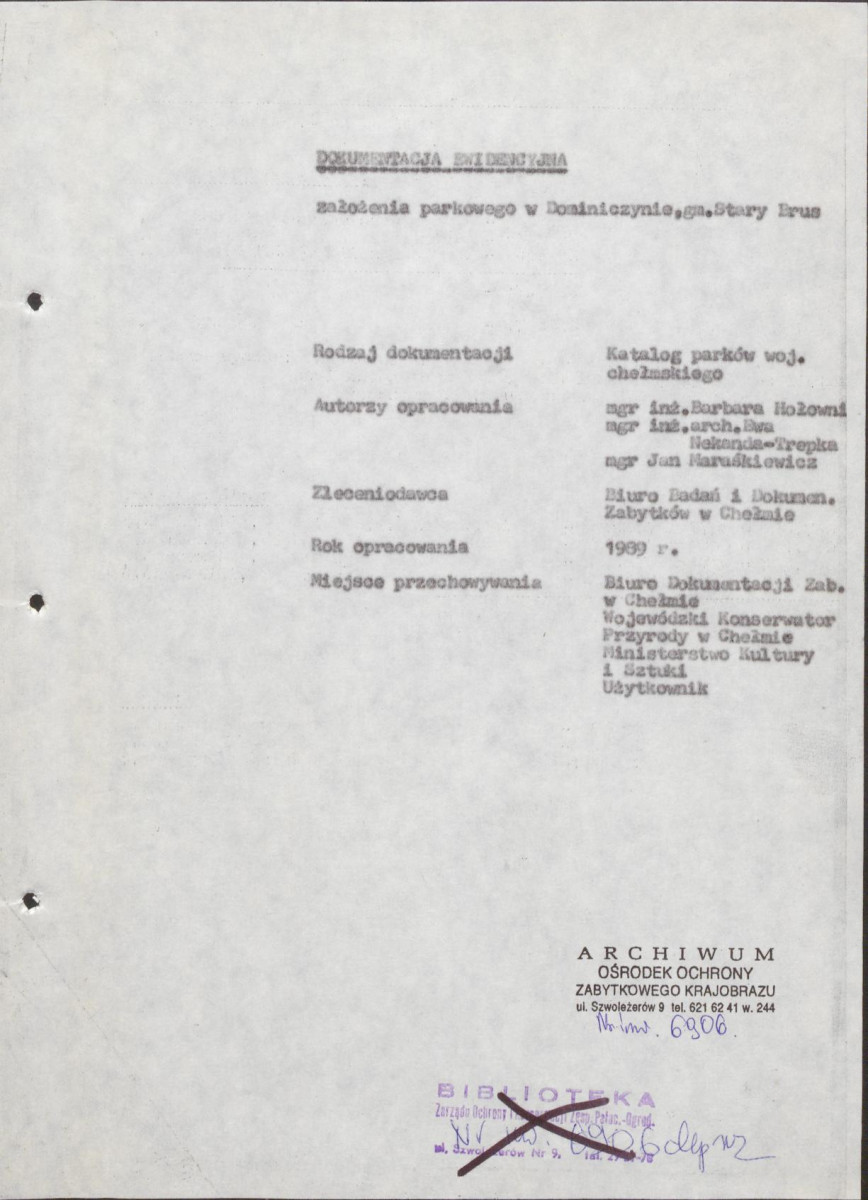 EP - Ewidencja parkowa, skan nr 4