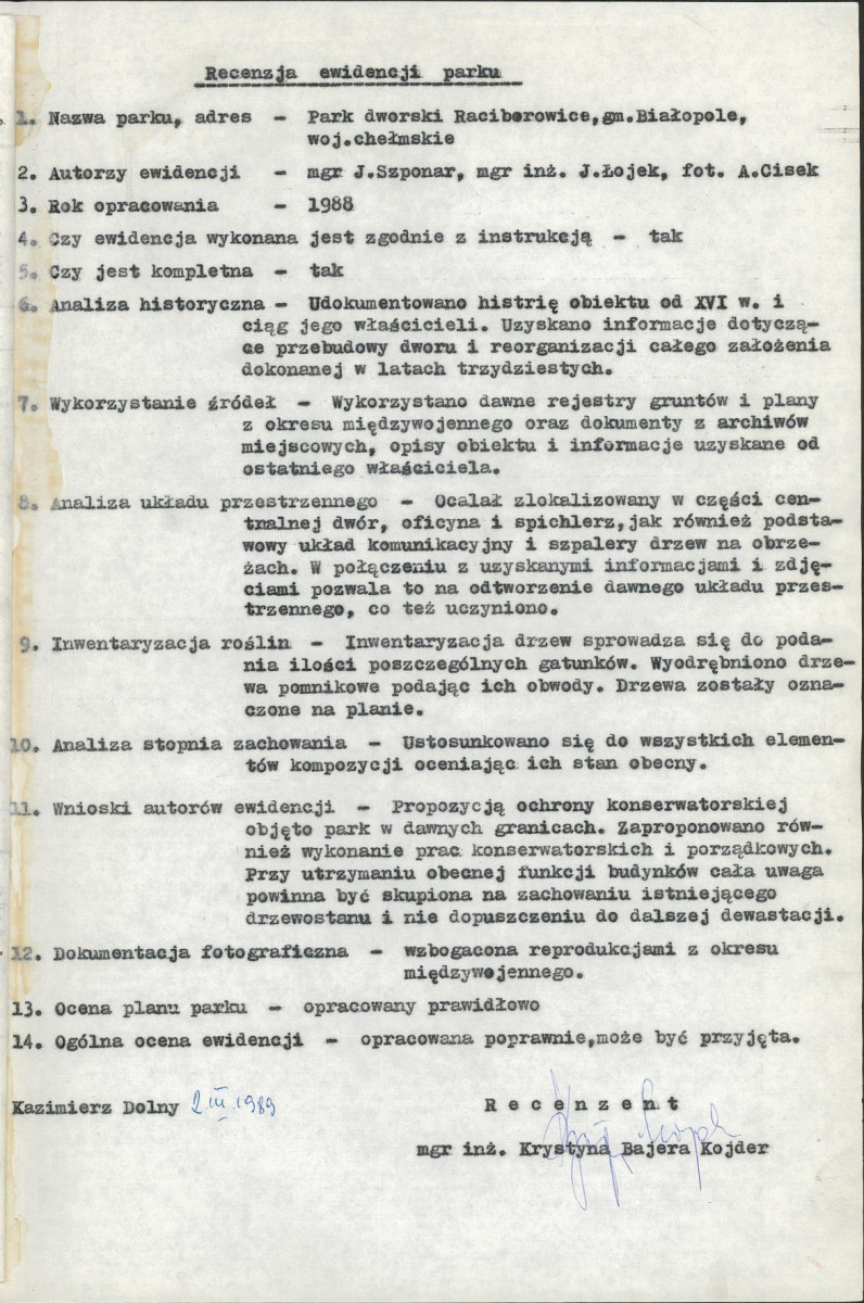 EP - Ewidencja parkowa, skan nr 4