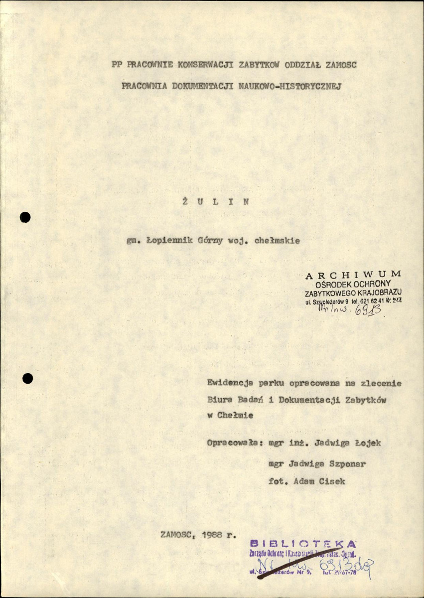 EP - Ewidencja parkowa, skan nr 6