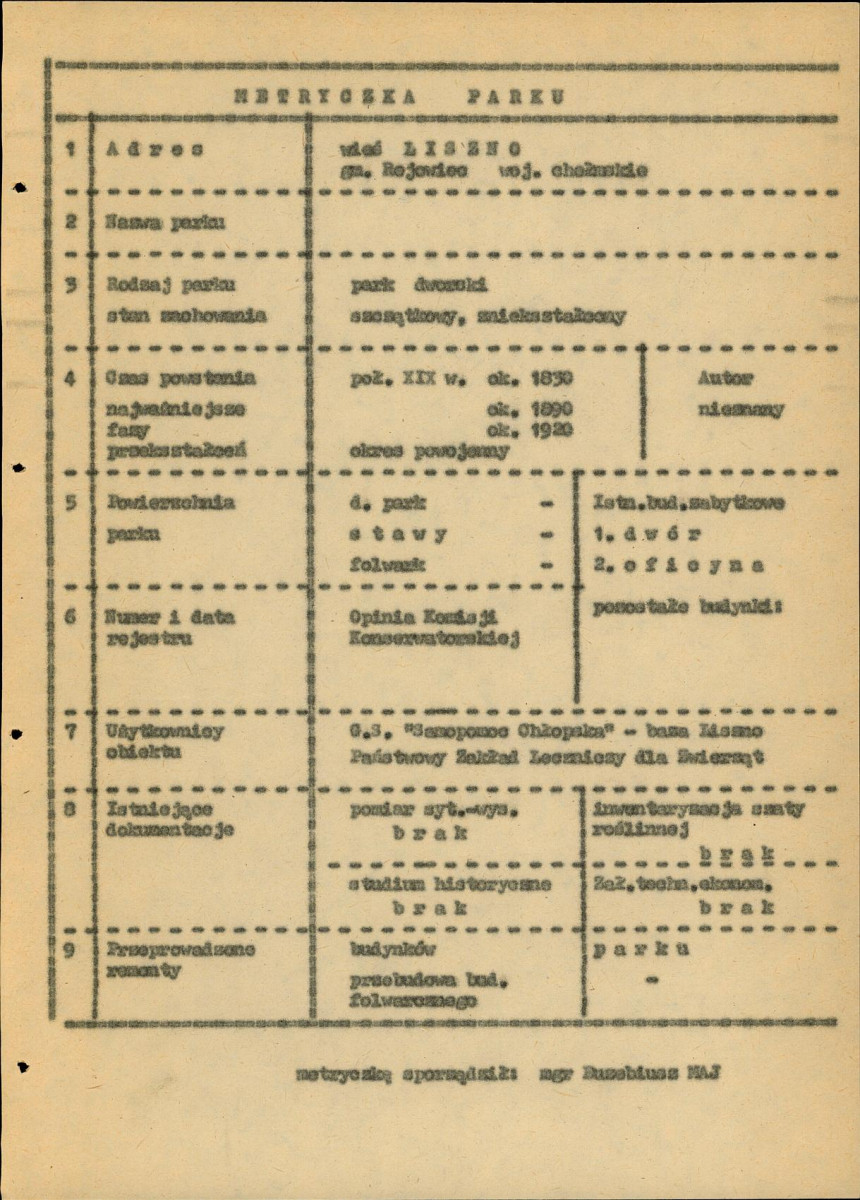 EP - Ewidencja parkowa, skan nr 7