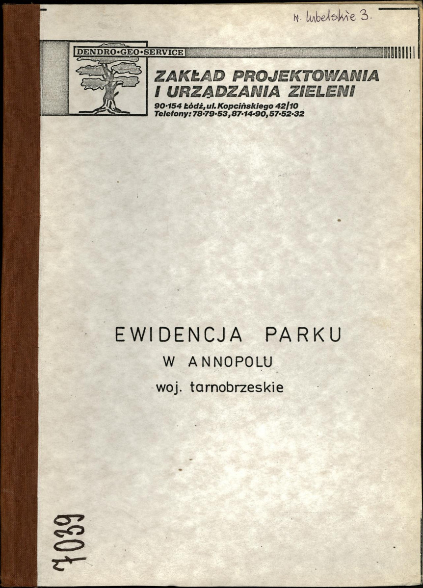 Ewidencja parkowa, skan nr 1