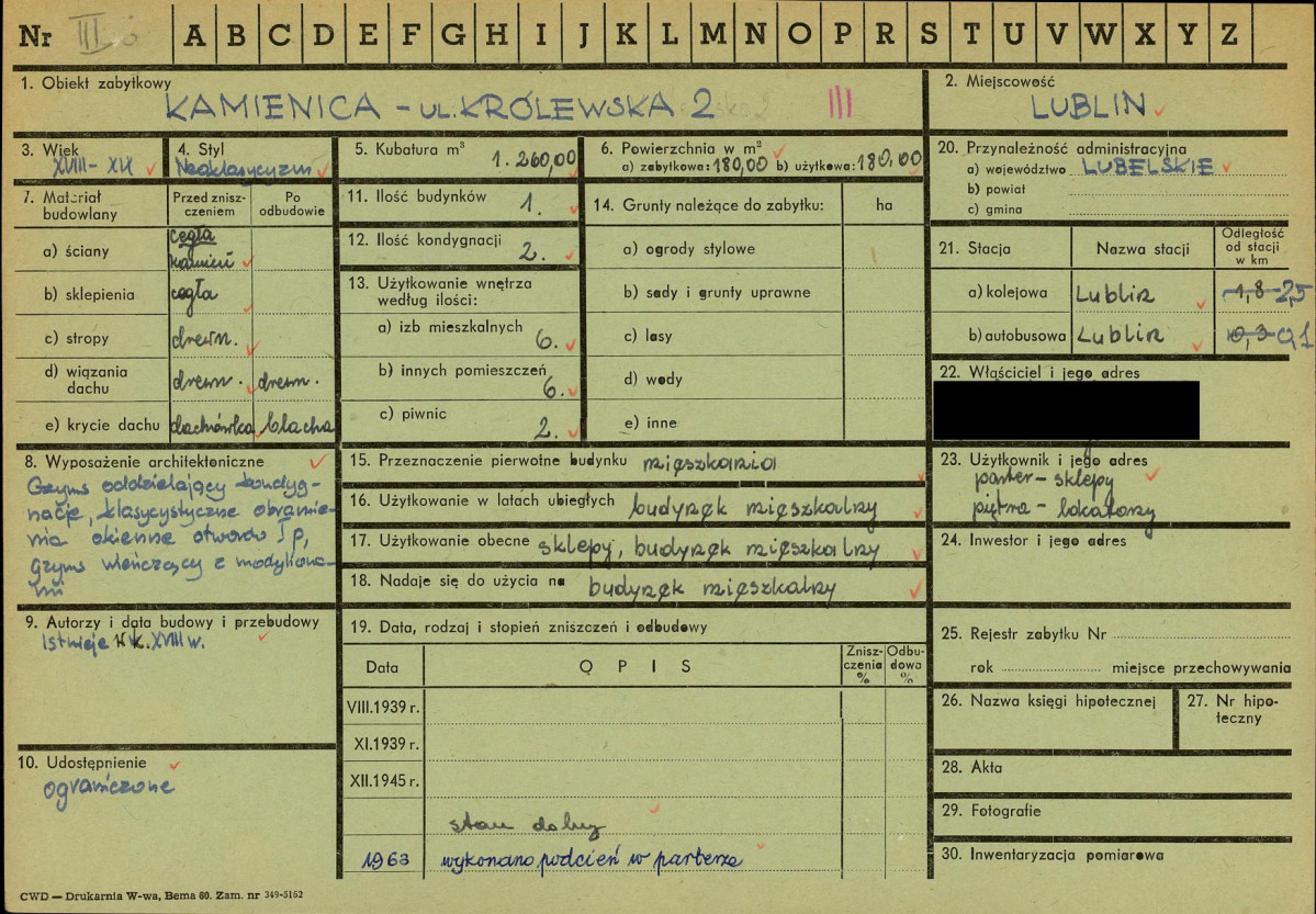 KZ - Karta zielona, skan nr 1