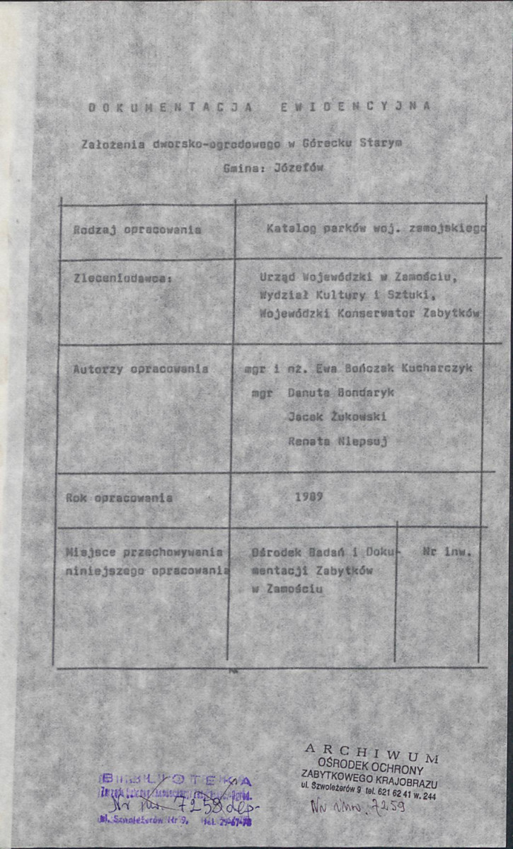 EP - Ewidencja parkowa, skan nr 4