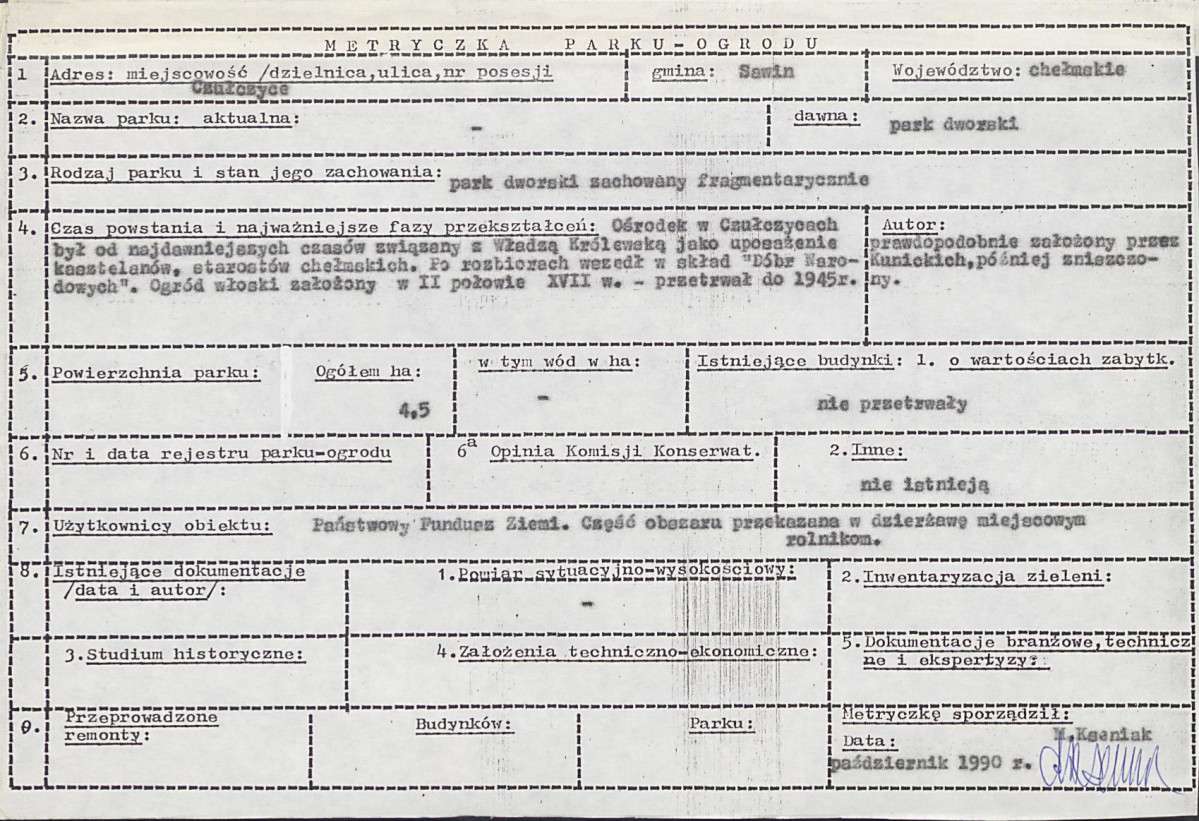 Ewidencja parkowa, skan nr 6