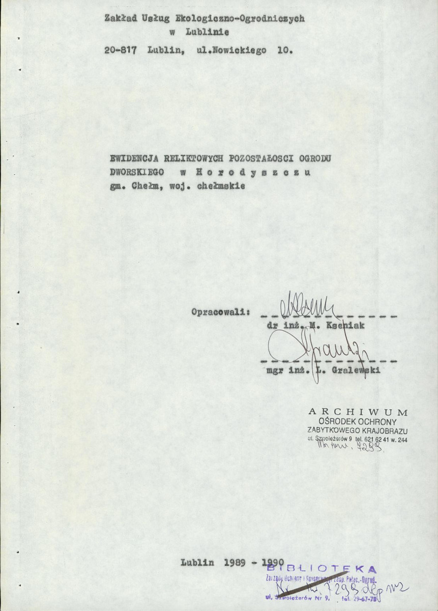 EP - Ewidencja parkowa, skan nr 5