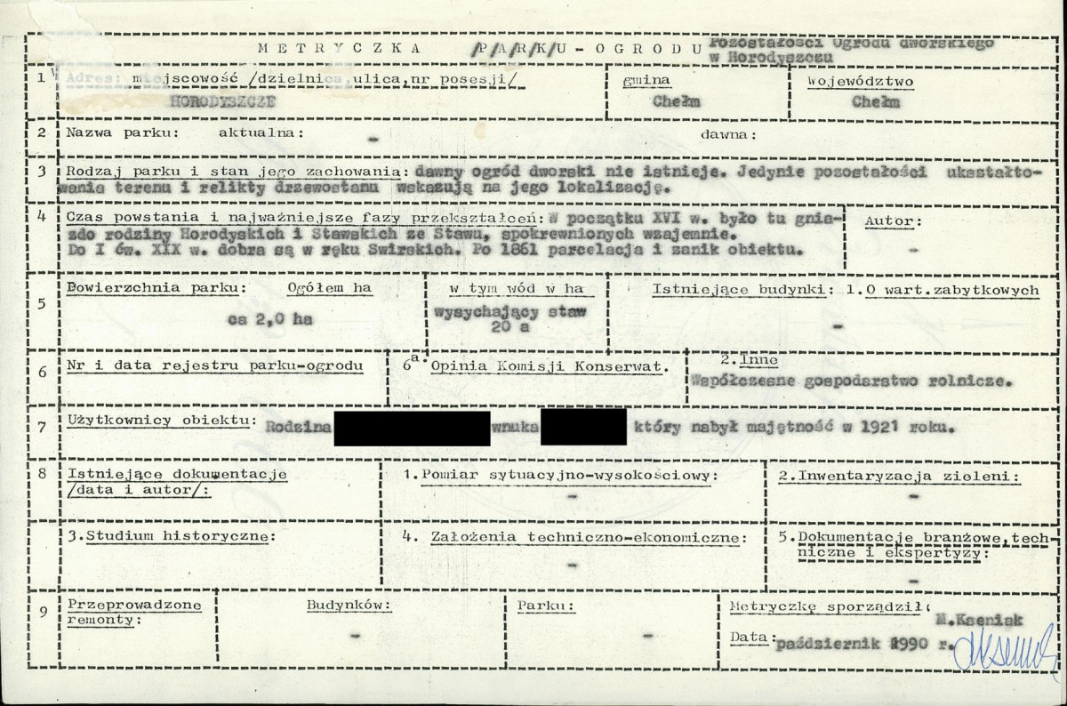 EP - Ewidencja parkowa, skan nr 7