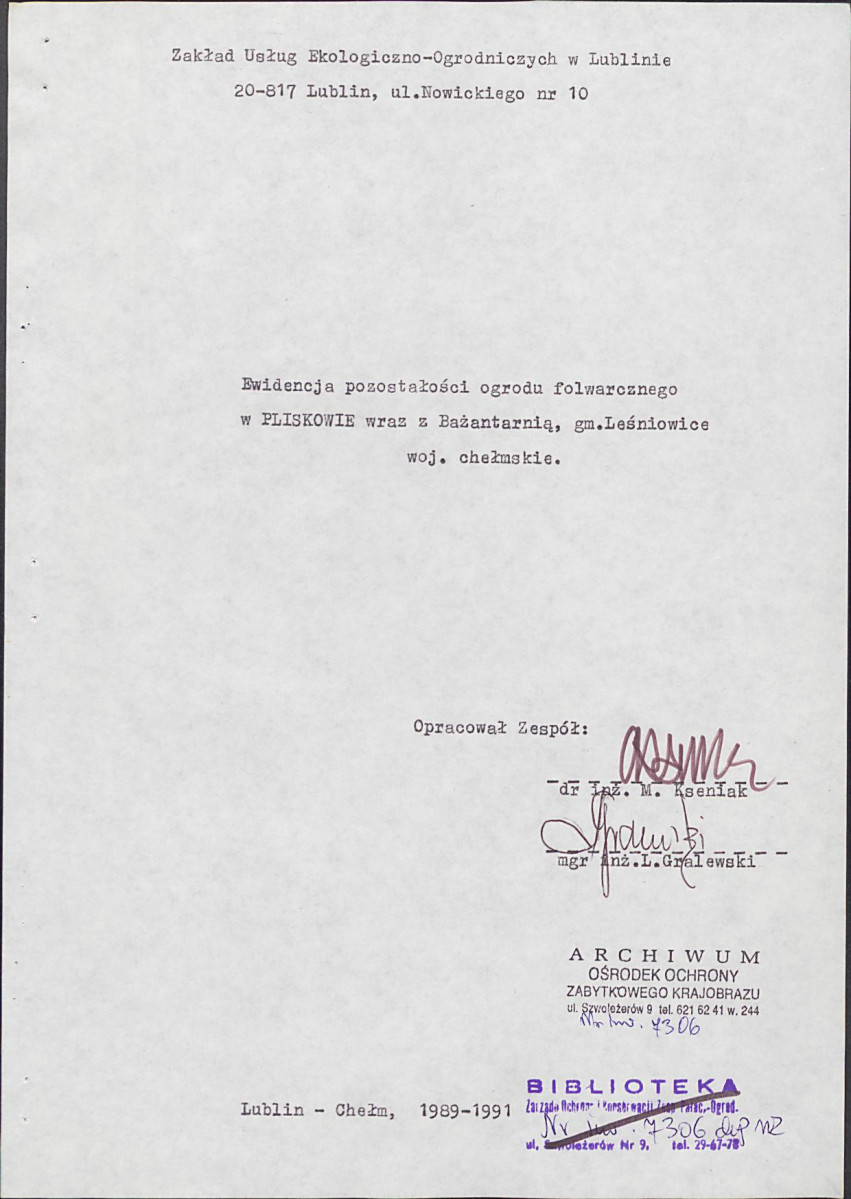 EP - Ewidencja parkowa, skan nr 5