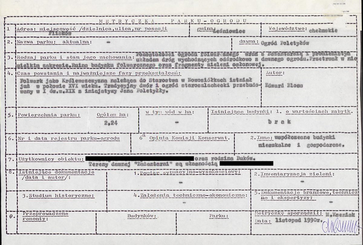 EP - Ewidencja parkowa, skan nr 7