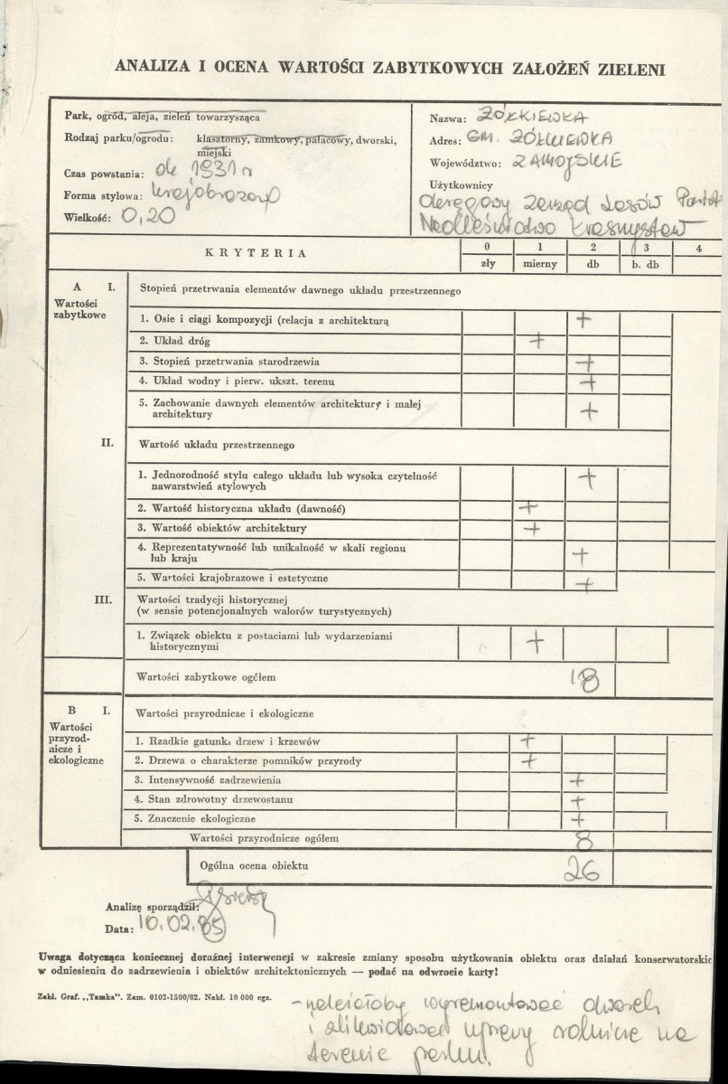 EP - Ewidencja parkowa, skan nr 3