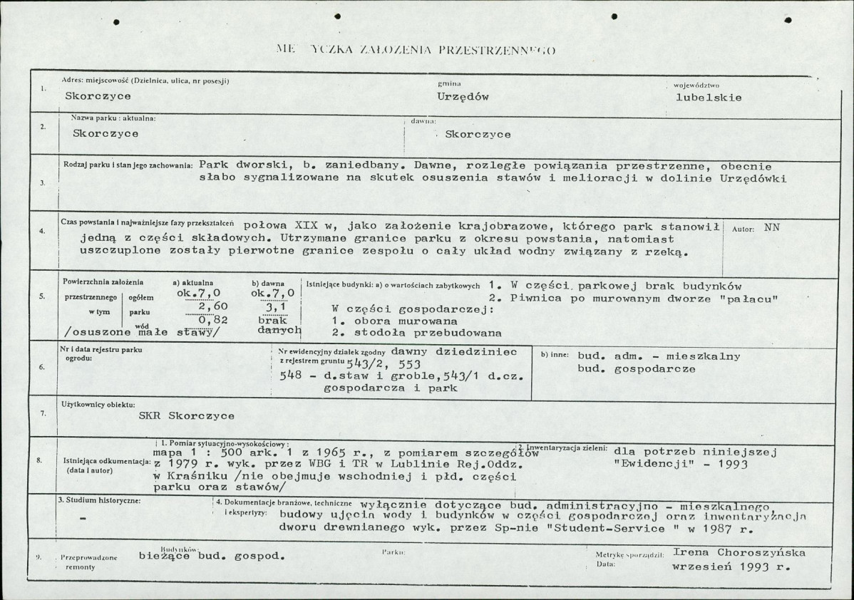 Ewidencja parkowa, skan nr 7