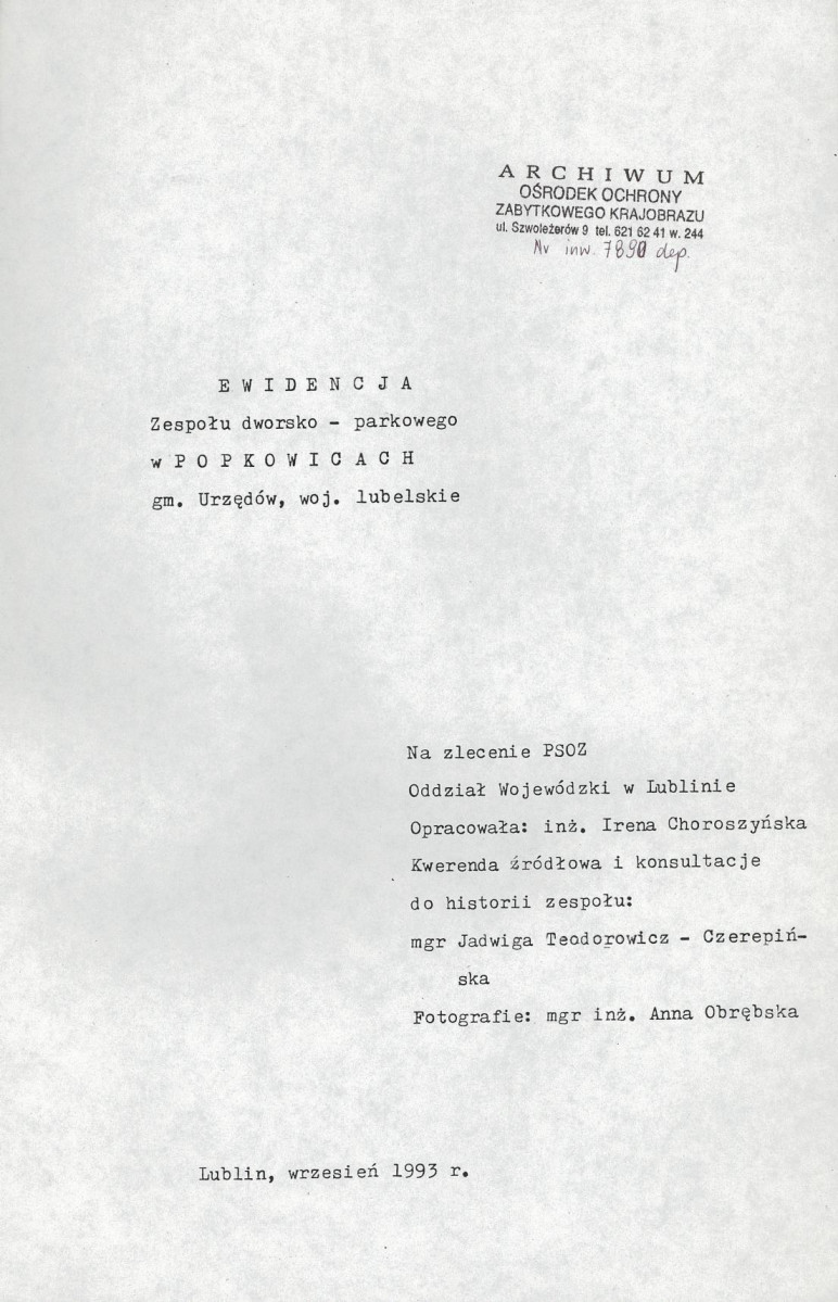EP - Ewidencja parkowa, skan nr 4