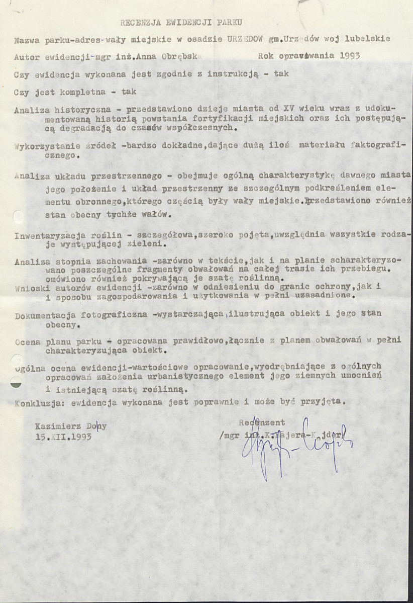 Ewidencja parkowa, skan nr 2
