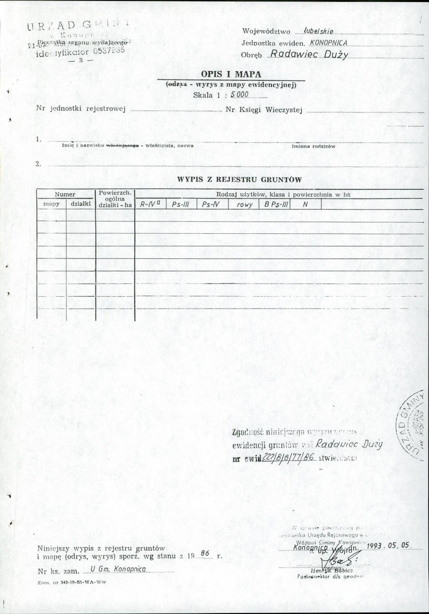 EP - Ewidencja parkowa, skan nr 21