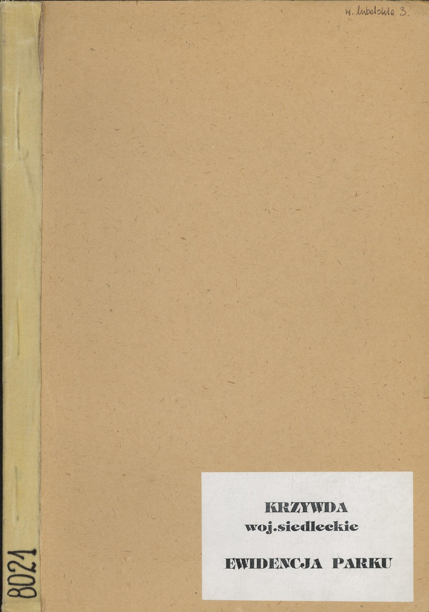 EP - Ewidencja parkowa, skan nr 1