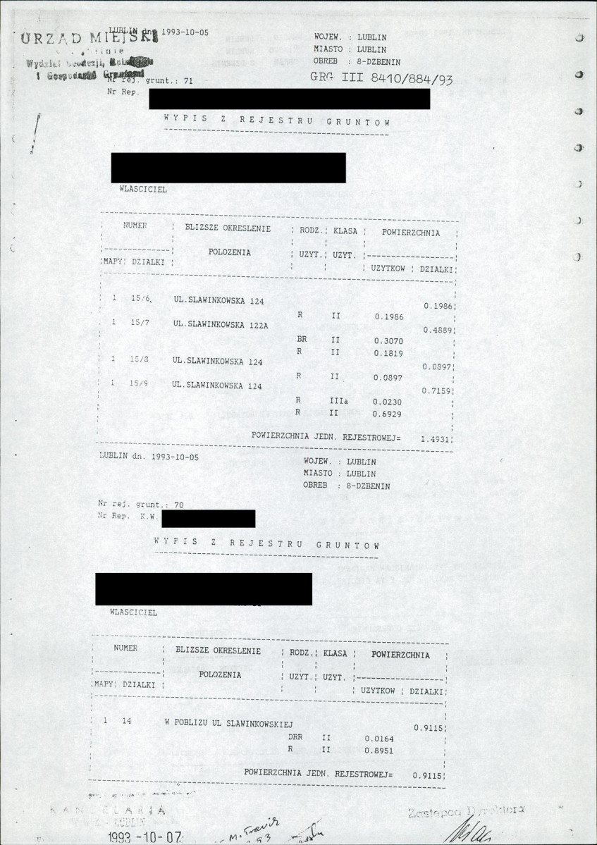 EP - Ewidencja parkowa, skan nr 19