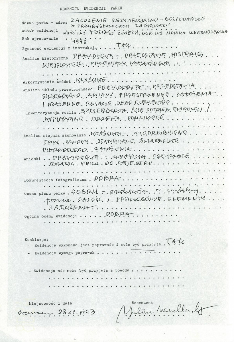 EP - Ewidencja parkowa, skan nr 3