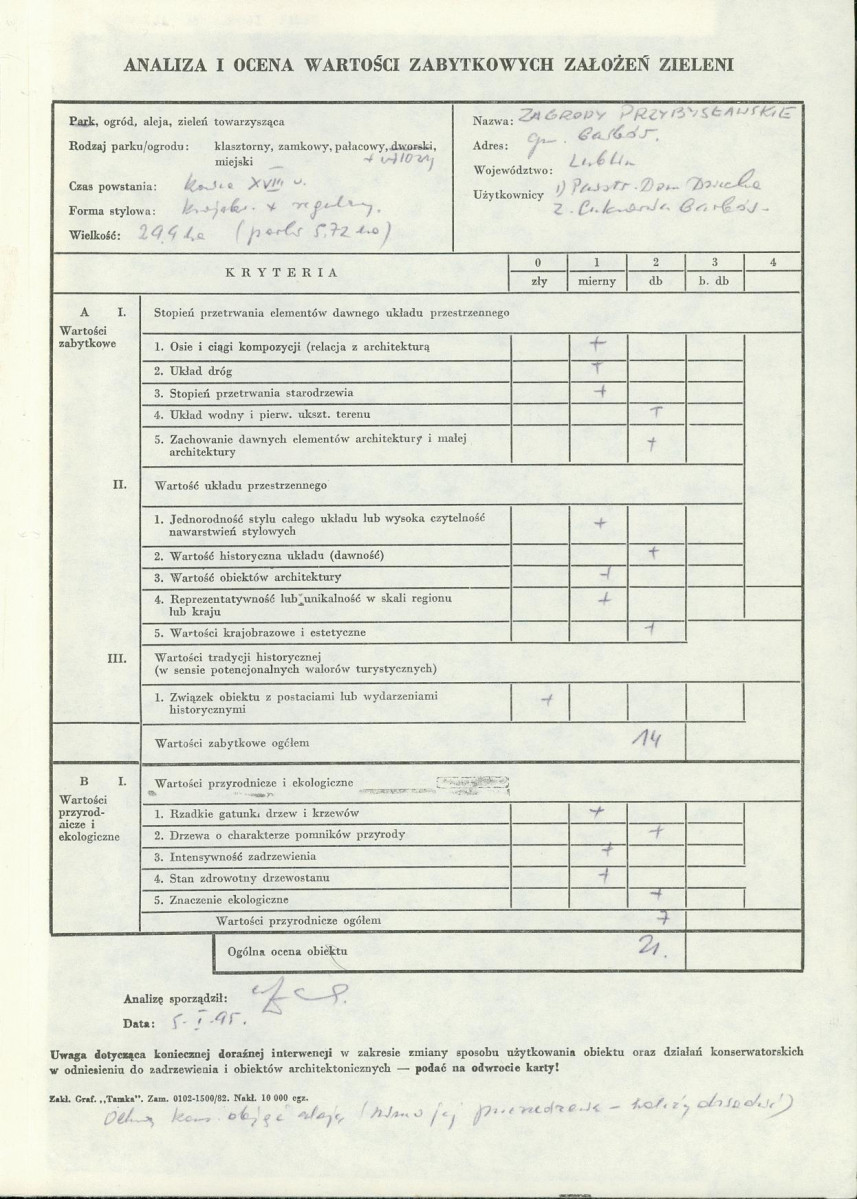 EP - Ewidencja parkowa, skan nr 4