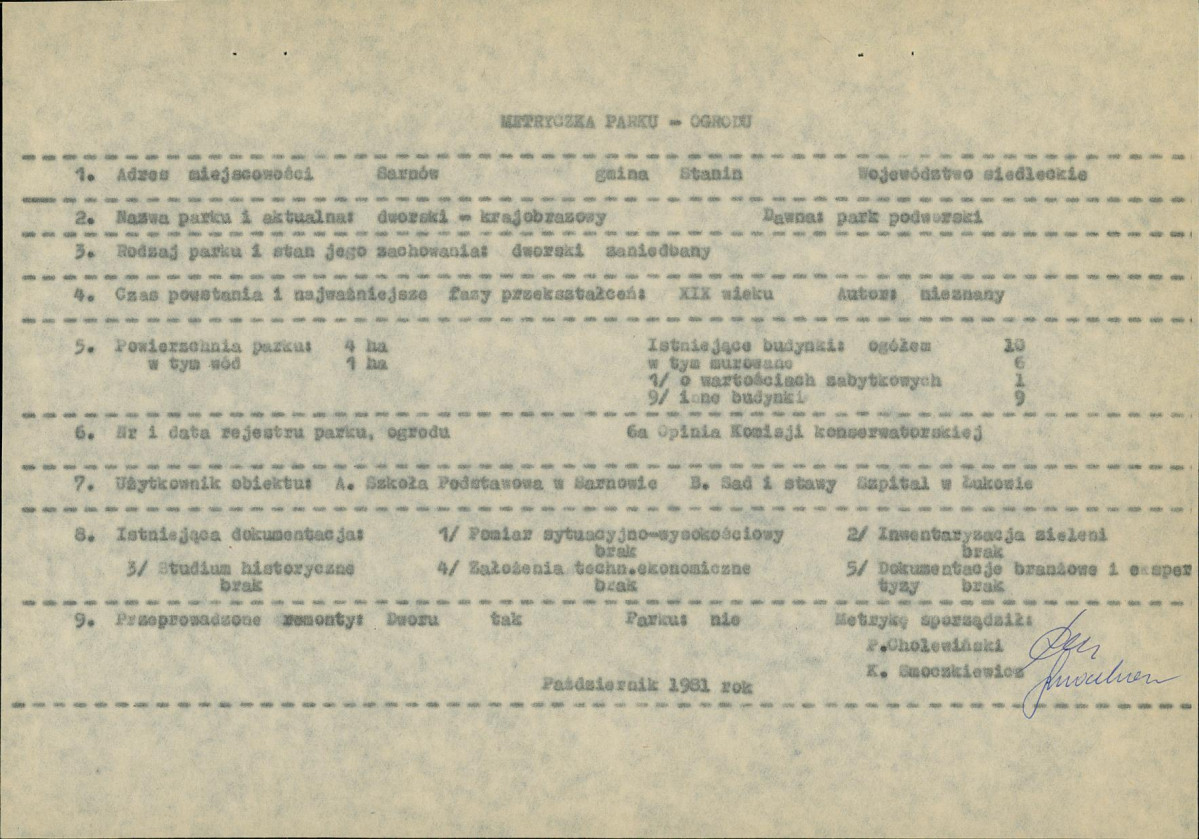 EP - Ewidencja parkowa, skan nr 6