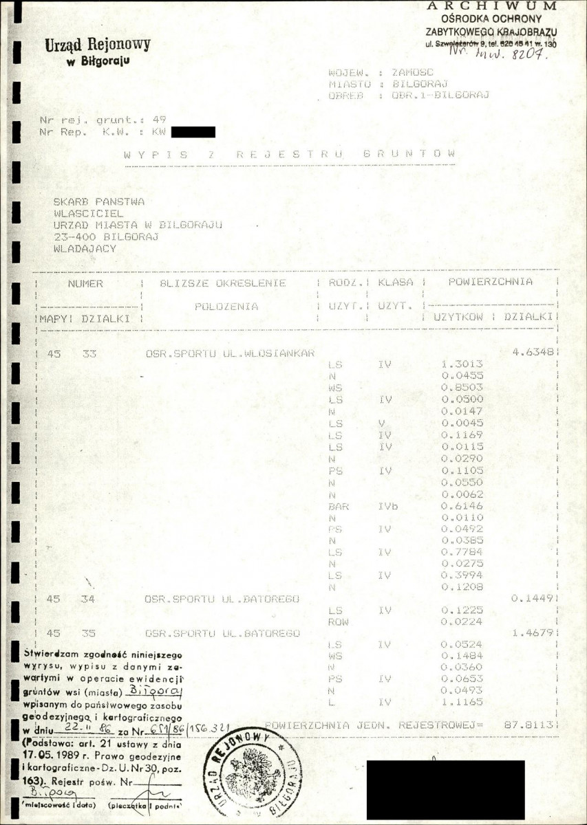 EP - Ewidencja parkowa, skan nr 7