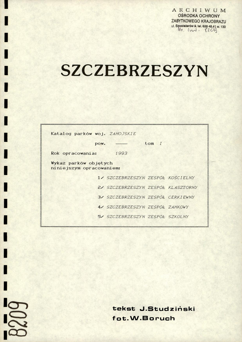 EP - Ewidencja parkowa, skan nr 3