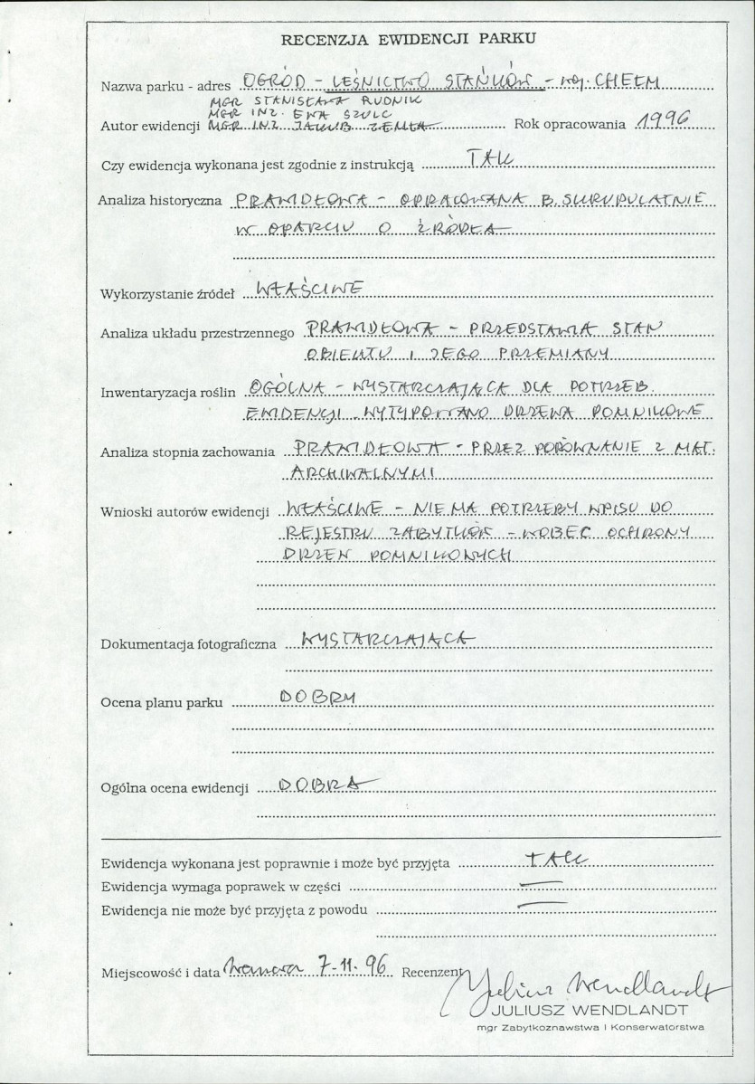 Ewidencja parkowa, skan nr 5