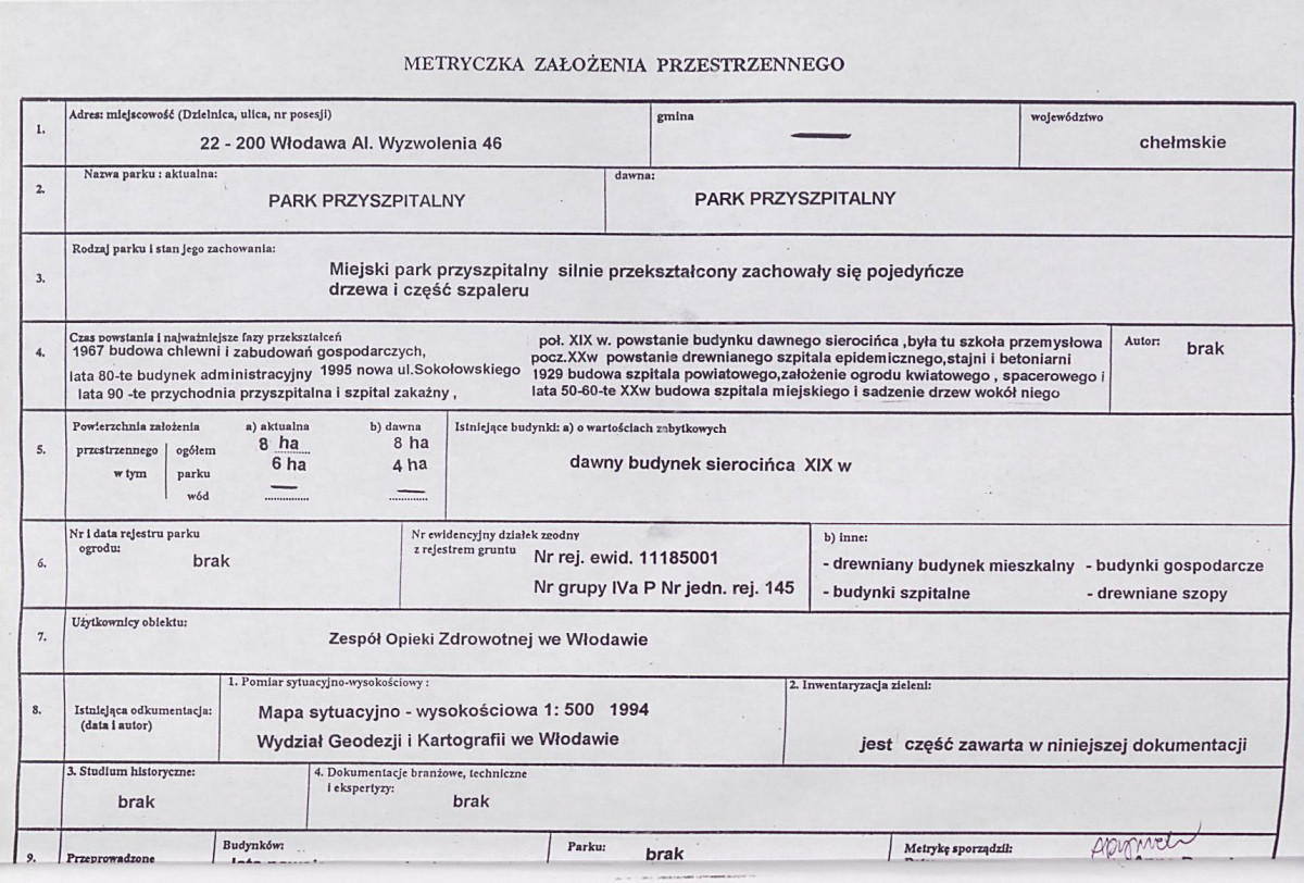 EP - Ewidencja parkowa, skan nr 7