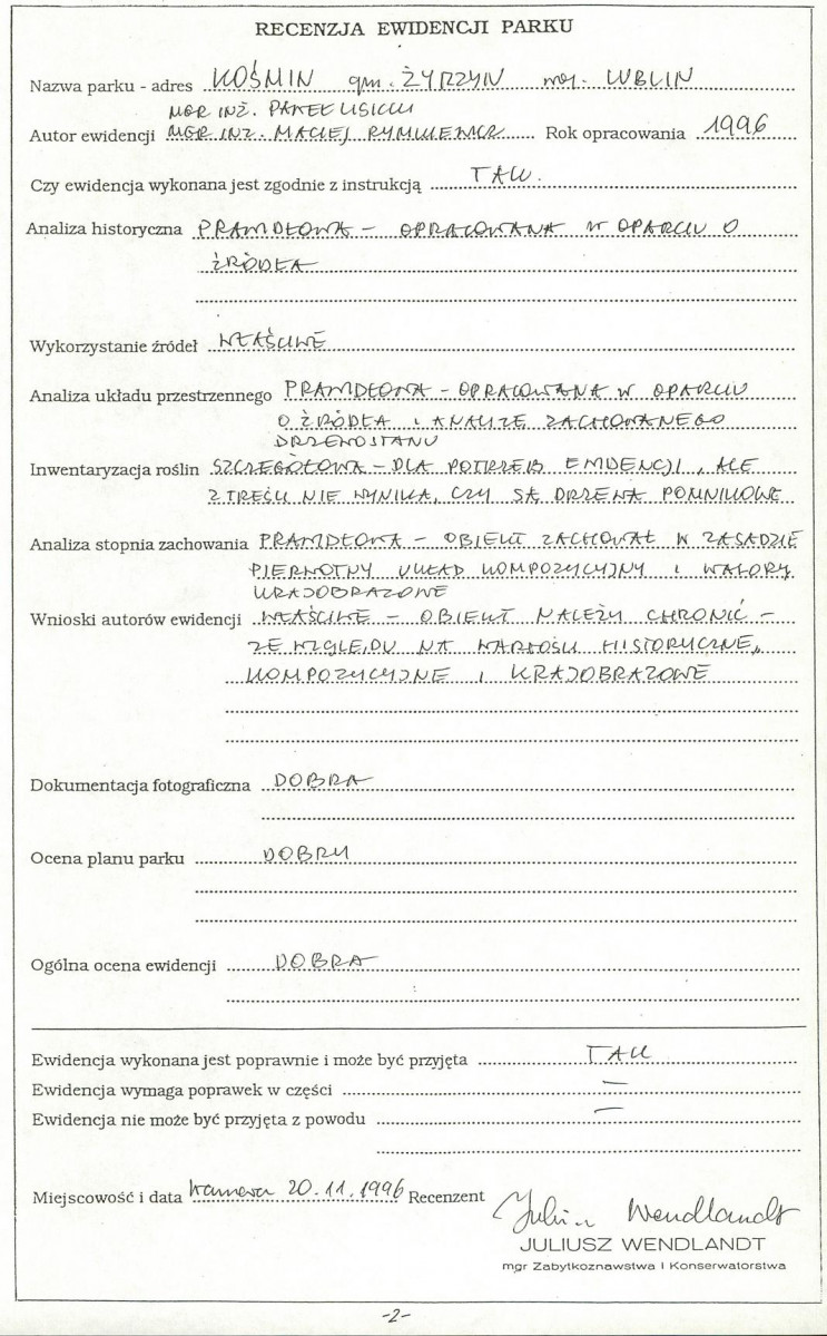 EP - Ewidencja parkowa, skan nr 4
