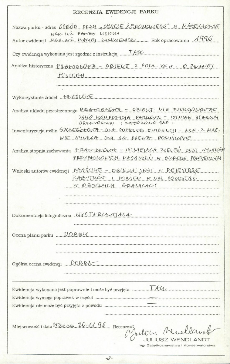 EP - Ewidencja parkowa, skan nr 4