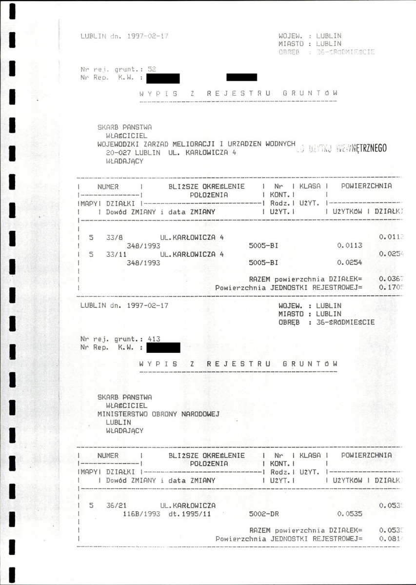 EP - Ewidencja parkowa, skan nr 29