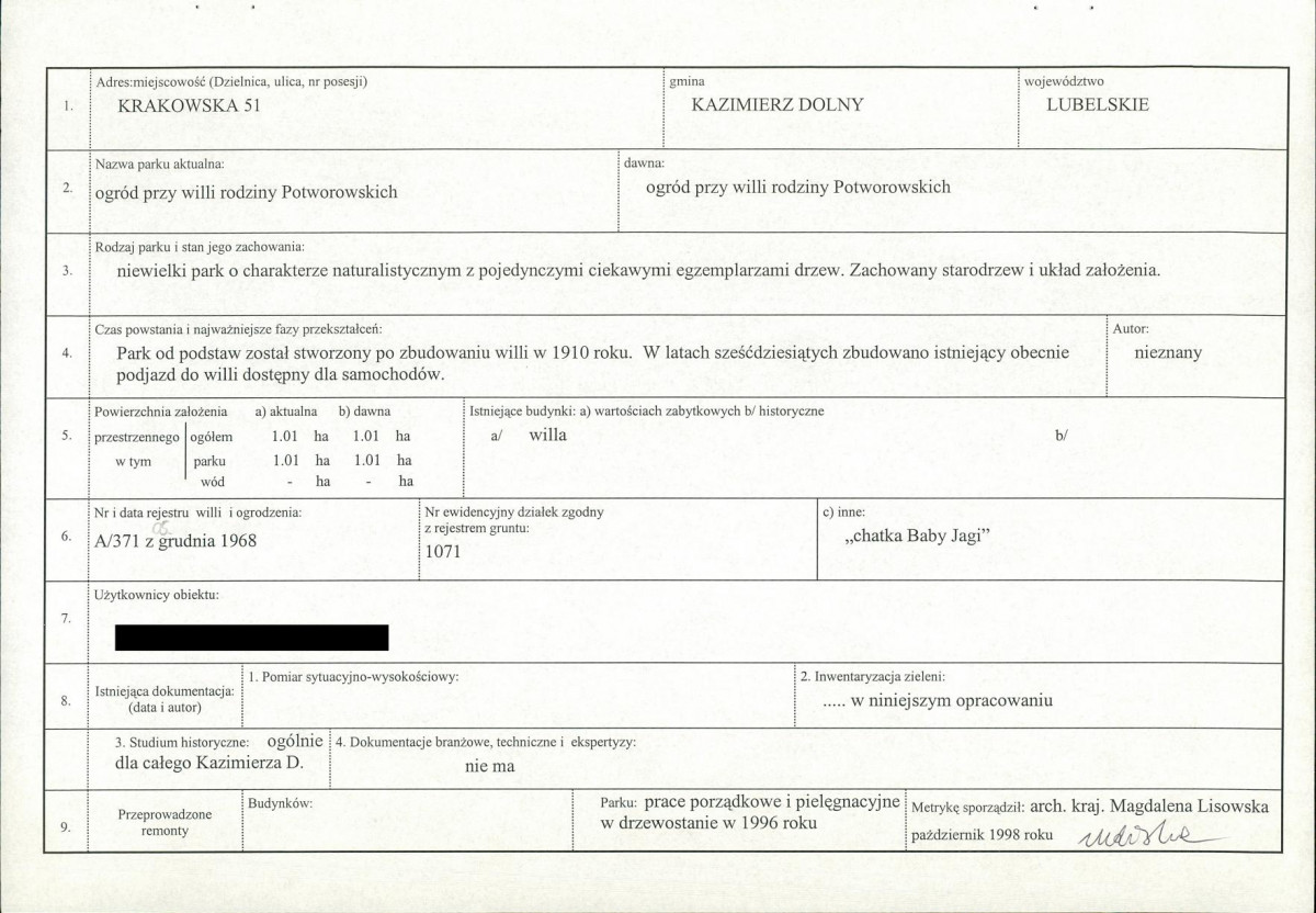 EP - Ewidencja parkowa, skan nr 6