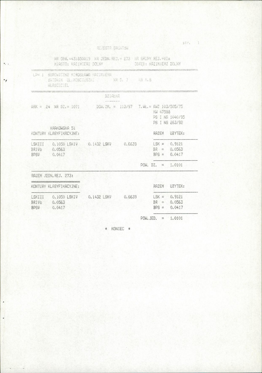 EP - Ewidencja parkowa, skan nr 30