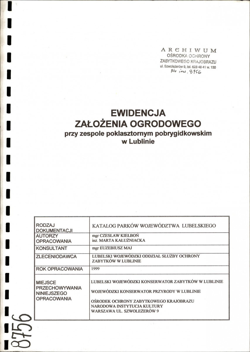 EP - Ewidencja parkowa, skan nr 2