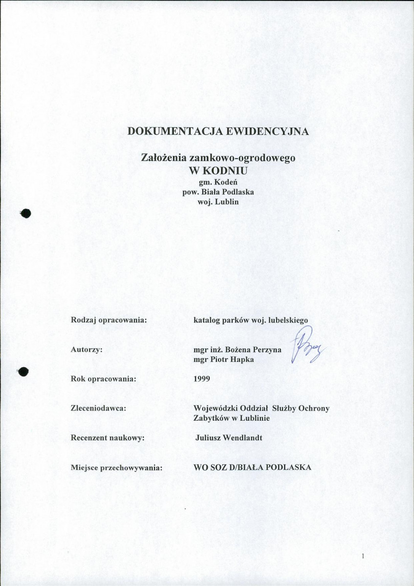 EP - Ewidencja parkowa, skan nr 4