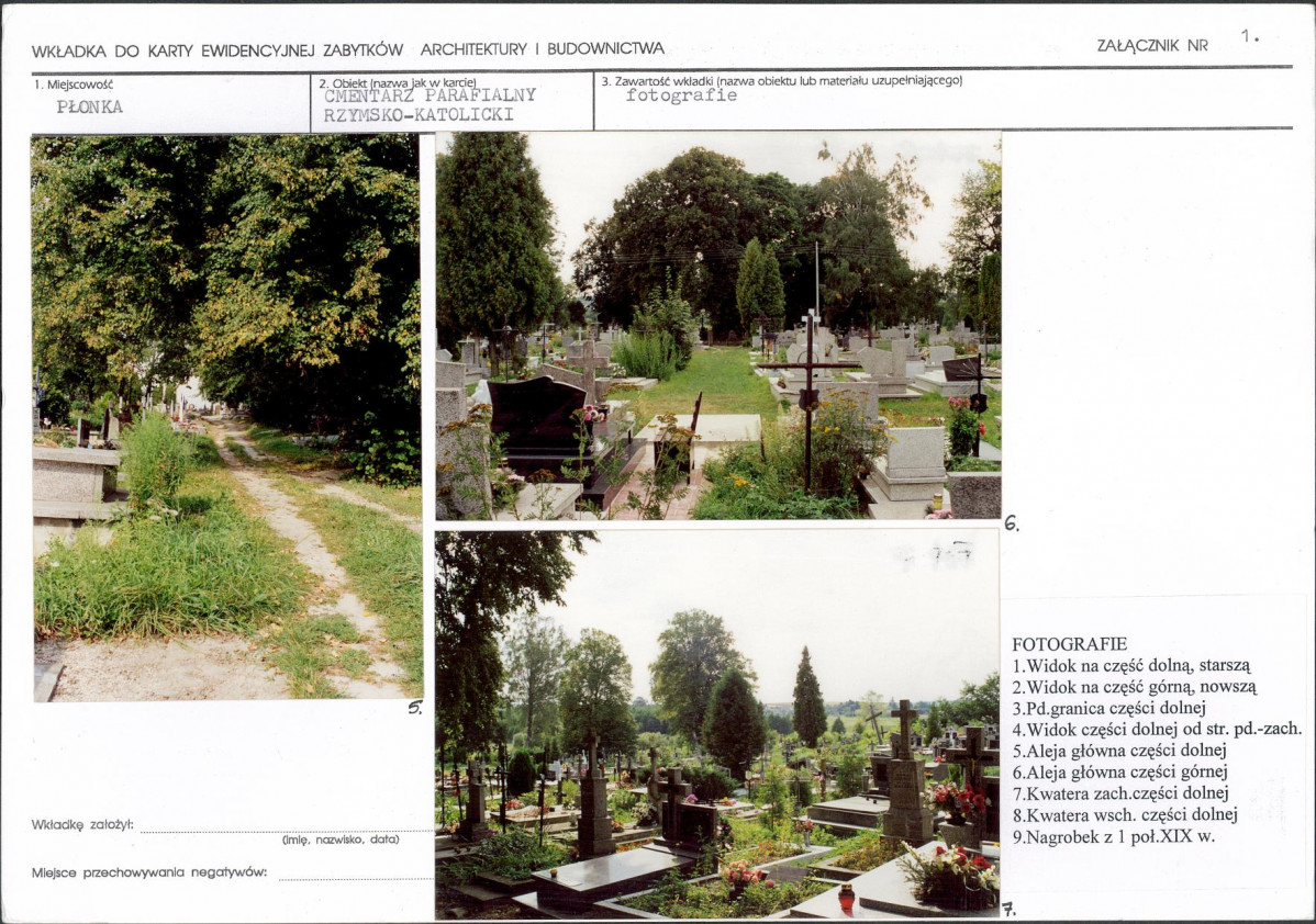 Karta cmentarza, skan nr 5