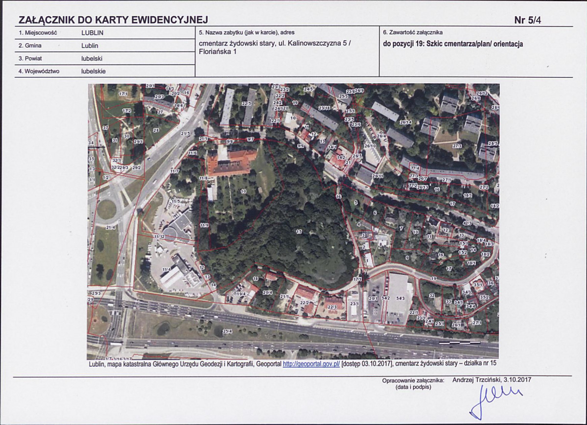 Karta cmentarza, skan nr 19