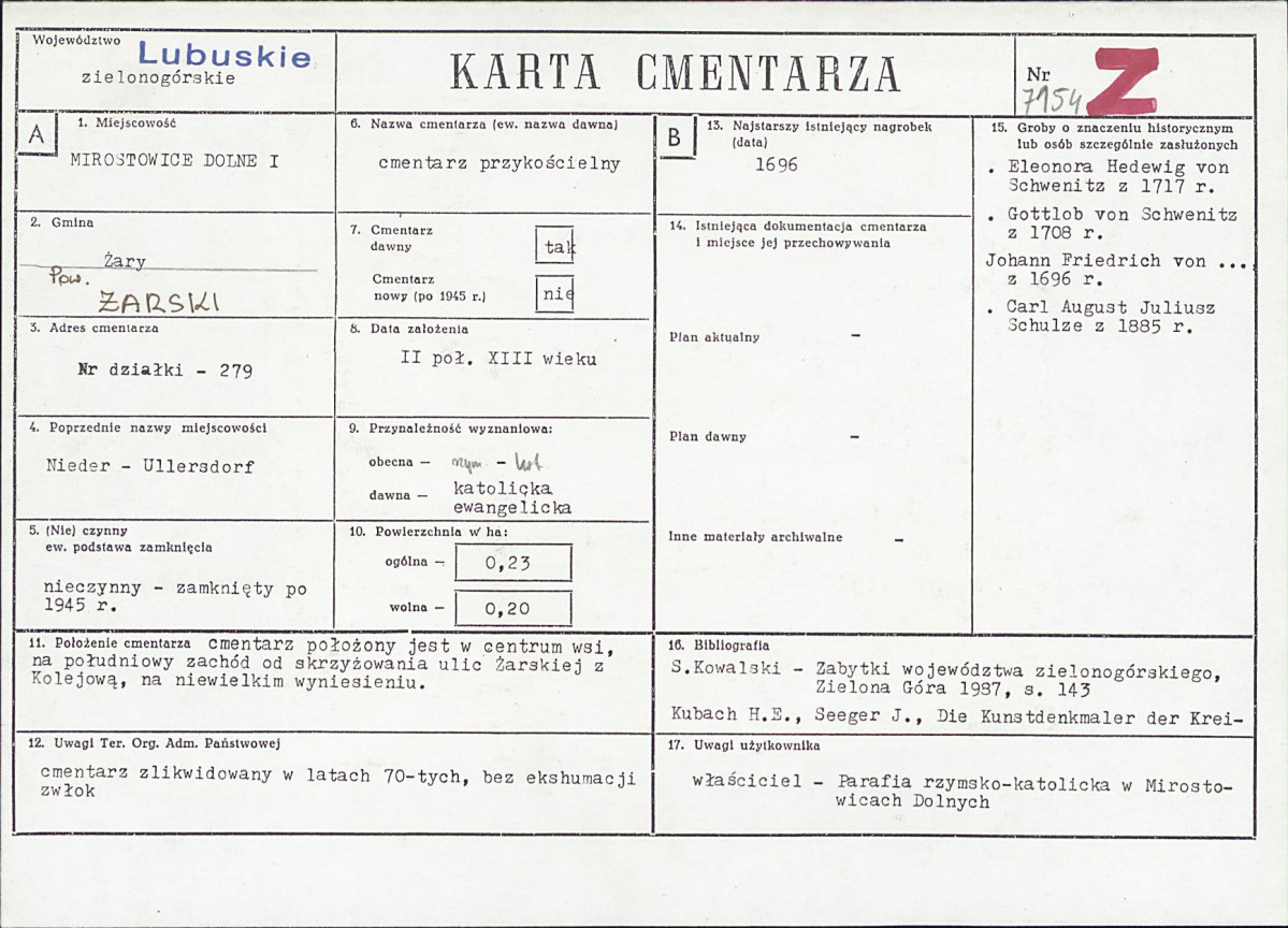 Karta cmentarza, skan nr 1