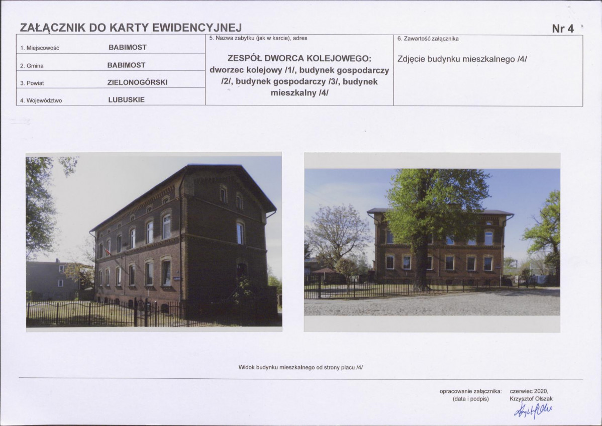 Karta obiektu niewpisanego do rejestru, skan nr 6