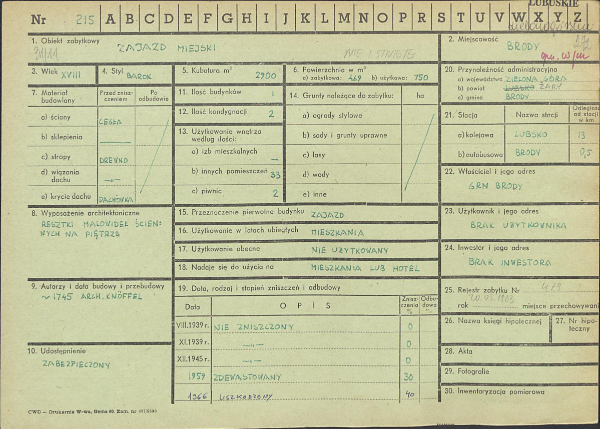 Karta zielona, skan nr 1