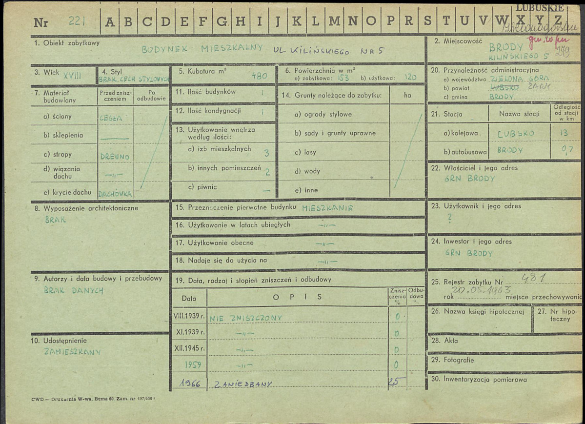 Karta zielona, skan nr 1