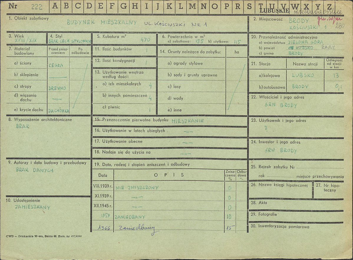 Karta zielona, skan nr 1
