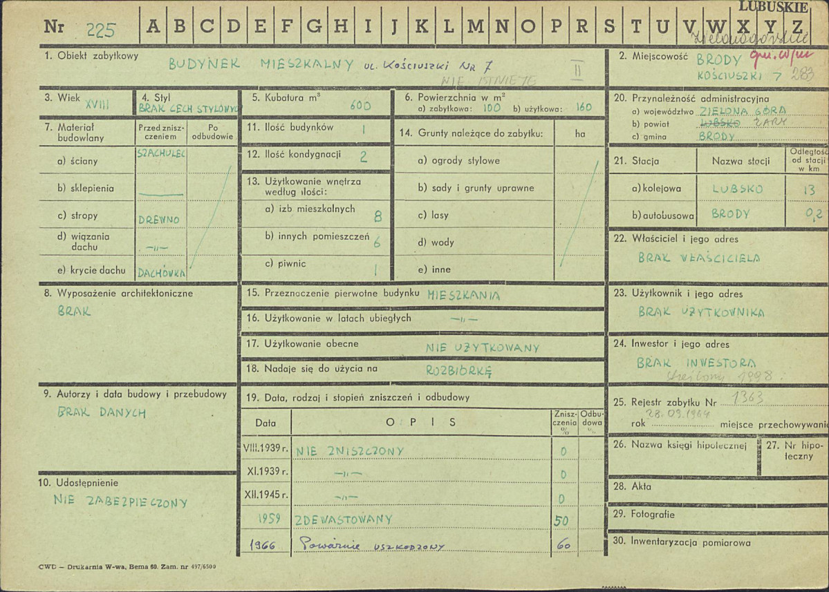 Karta zielona, skan nr 1