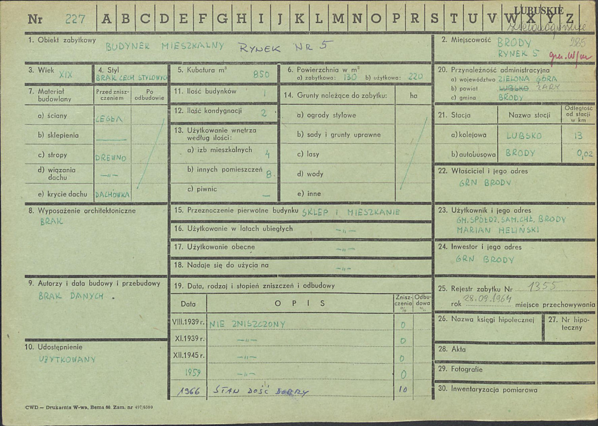 Karta zielona, skan nr 1