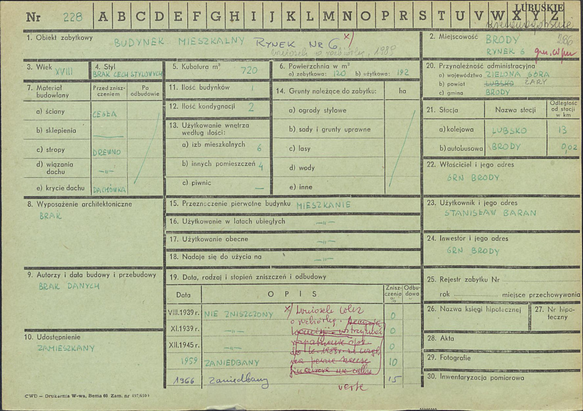 Karta zielona, skan nr 1